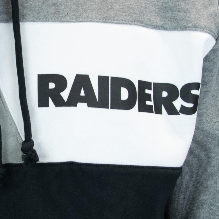 Mitchell &amp; Ness NFL Color Blocked Fleece Hoodie S Oakland Raiders, S Oakland Raiders