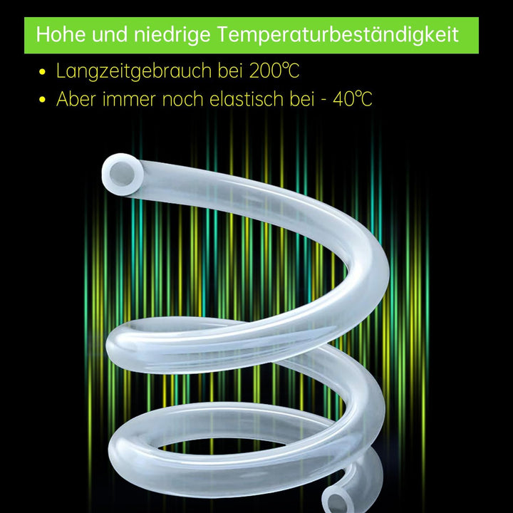 Uxney Silikonschlauch - Transparenter Gummischlauch für Haushalt, Trinkwasser, Industrie - 20mm ID x