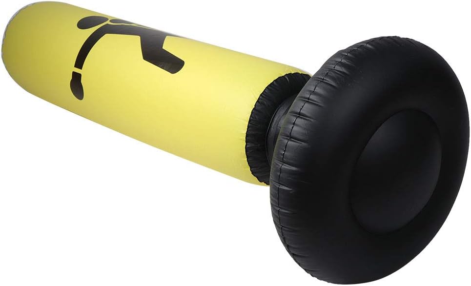 Boxsack, stehend, aufblasbar, Trainingsgerät für MMA, Kick Training gelb, gelb