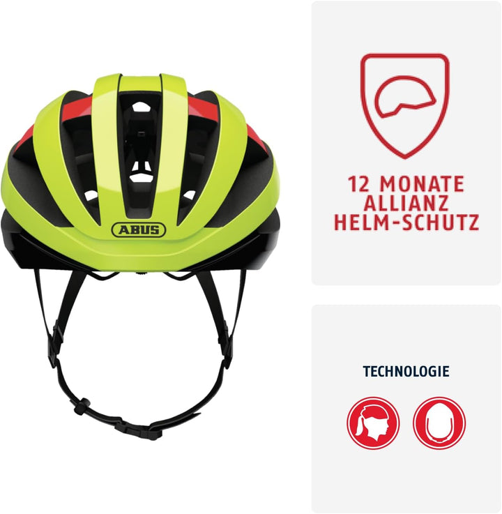 ABUS Rennradhelm Viantor - Sportlicher Fahrradhelm für Einsteiger - für Damen und Herren M (52-58 cm