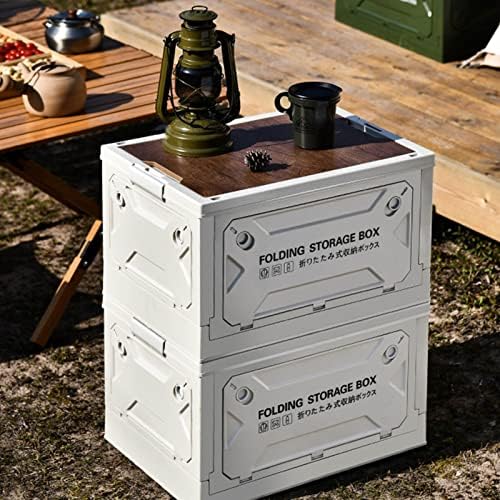 Qcwwy Faltbare Camping-Aufbewahrungsbox, Zusammenklappbare Aufbewahrungsbox, Starke Tragfähigkeit, 5