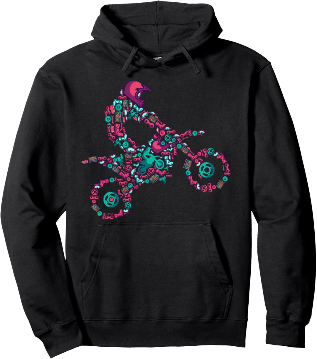 Motocross Enduro Supermoto Bike Dirt Biker Pullover Hoodie