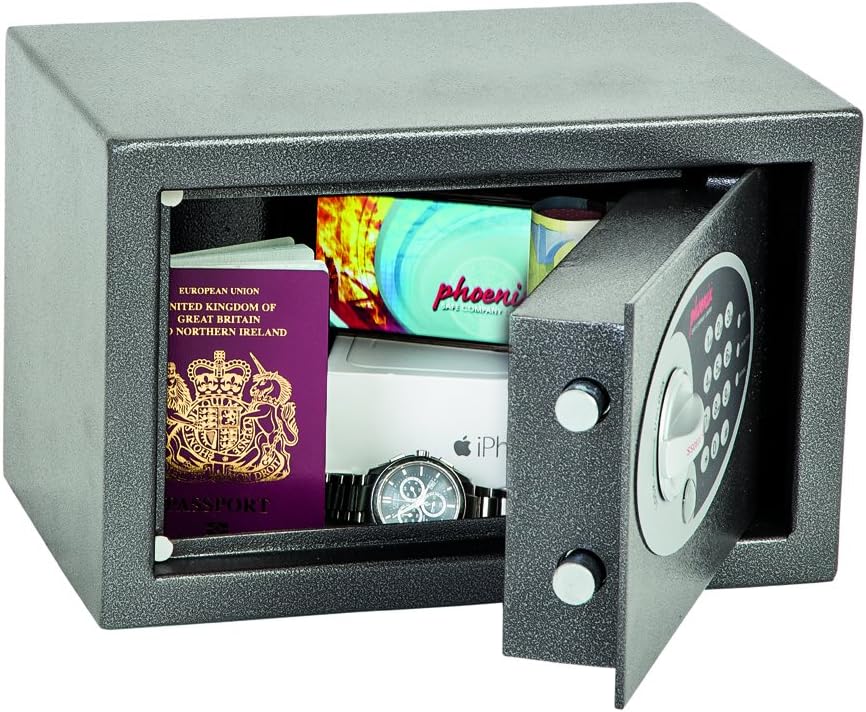 Phoenix SS0801E Vela Home & Office Safe Möbeltresor Kompaktsafe mit Elektronikschloss, HxBxT: 20 x 3