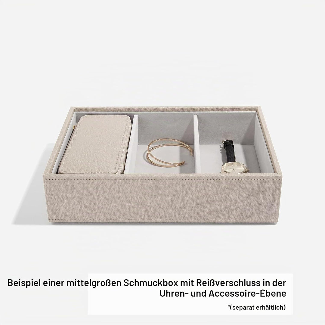 Stackers Taupe Mittelgross Reise Schmuckschatulle, Taupe