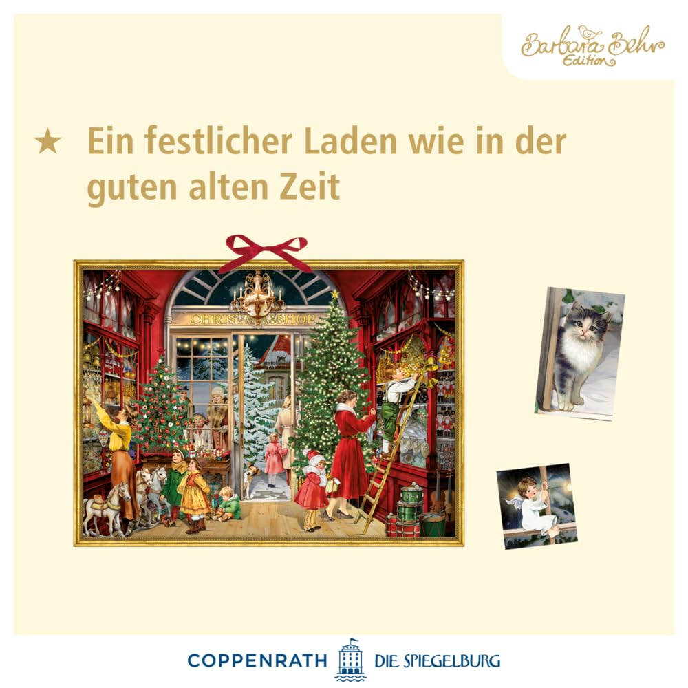Wand-Adventskalender – Nostalgischer Weihnachtsladen, Kalender