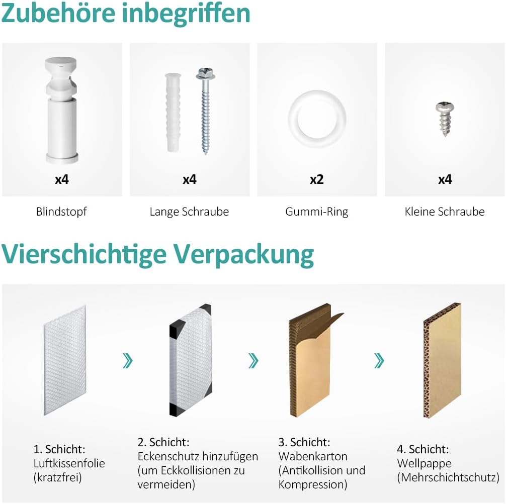 EMKE Badheizkörper Handtuchtrockner, Handtuchwärmer 400x1200mm 597 Watt Weiss Handtuchheizkörper für