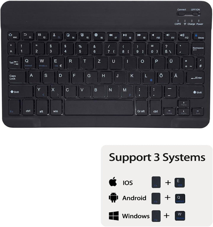 Tastatur Hülle für Samsung Galaxy Tab S6/S6 5G 10,5" Hülle mit Tastatur Deutsches QWERTZ Layout Magn