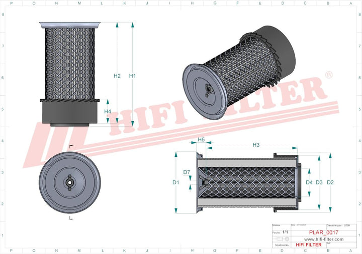 HIFI FILTER Luftfilter SA 17470 K