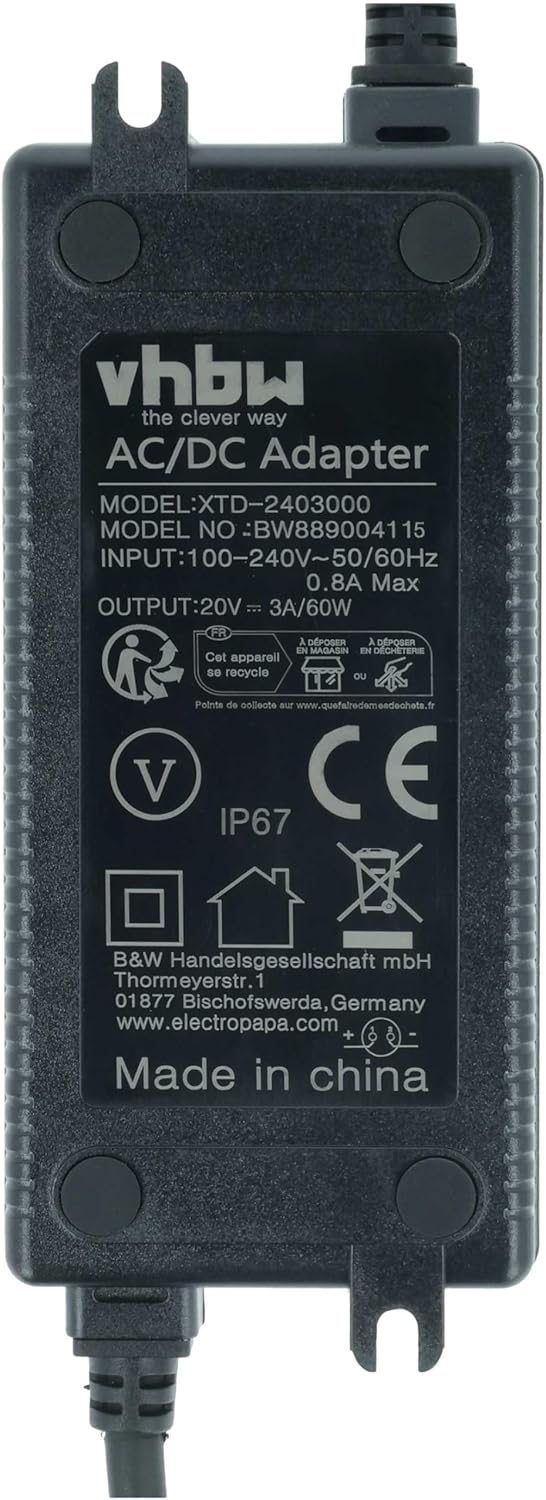 vhbw Ladegerät Ersatz für Worx WA3751, WA3775, WA3762 für Akku-Rasenmäher Roboter