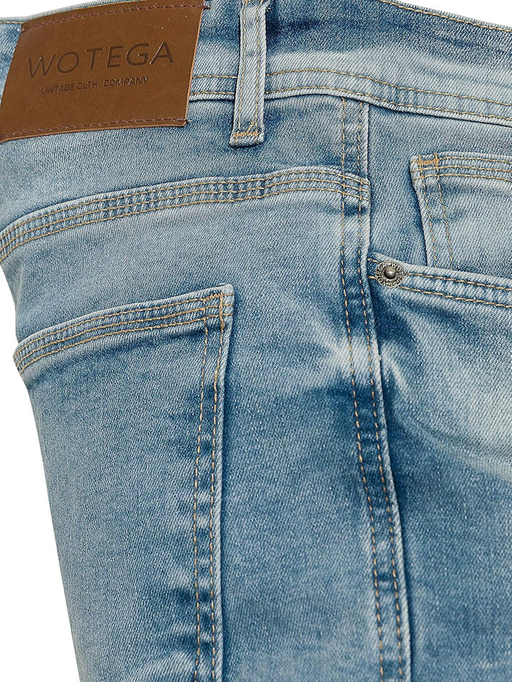 WOTEGA Herren Jeans Alistar Slim Fit 29W / 34L Blau (Flint Stone 183916), 29W / 34L Blau (Flint Ston