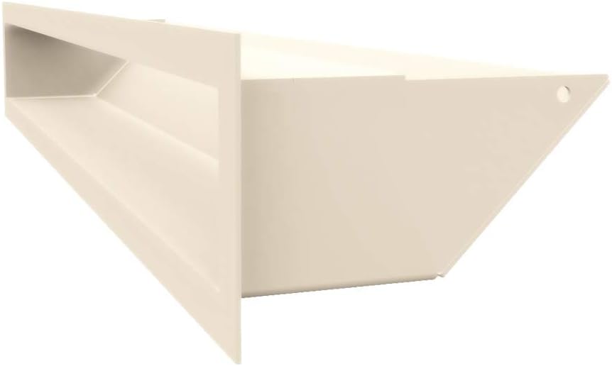 KRATKI Lüftungsgitter LUFT | Warmluftgitter 9 x 60 cm | Creme | Abluftgitter für Kamin Belüftung | L