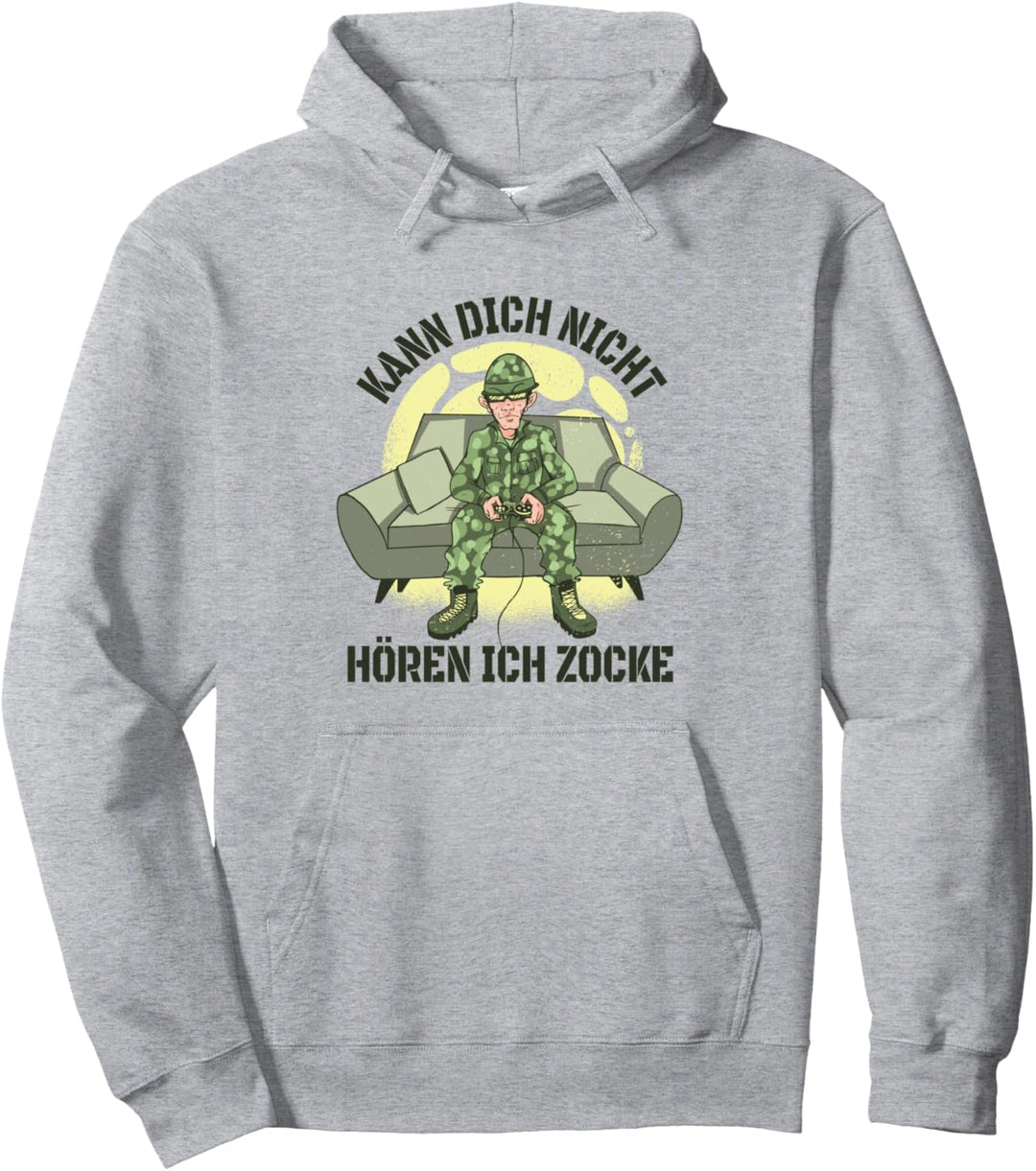 Ich höre dich nicht ich bin am Zocken Hunde Gamer Gaming Pullover Hoodie