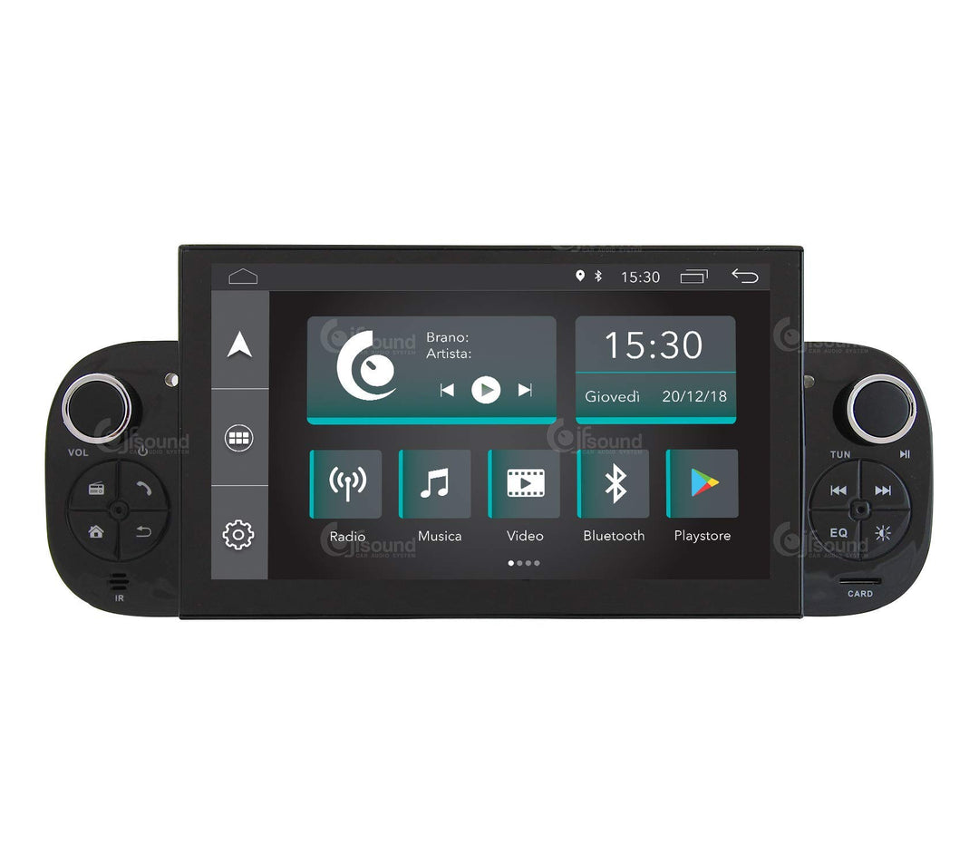 Costum fit Autoradio für FIAT Panda Android GPS Bluetooth WiFi Dab USB Full HD Touchscreen Display 7