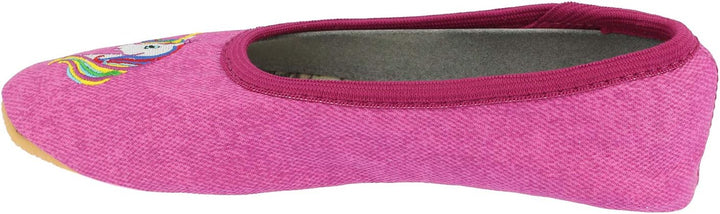 Beck Mädchen Einhorn Gymnastikschuhe, Pink, 30 EU (Packung mit 2)
