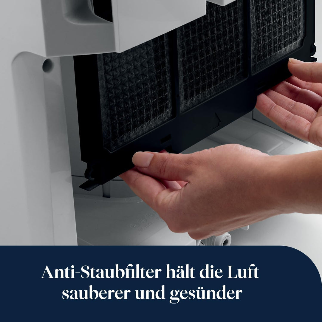 De'Longhi Luftentfeuchter Tasciugo Ariadry DD230P – elektrischer und mobiler Raumentfeuchter mit Pum