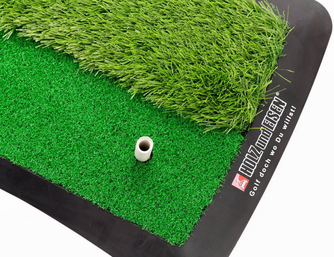 Golf Abschlagmatte (60 cm x 30 cm) / inkl. Gummi-Tees/Verschiedene Grashöhen