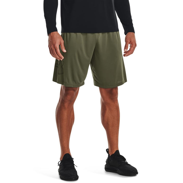 Under Armour Herren Tech Graphic Shorts (390) Marine Od Green / / Black XL, (390) Marine Od Green /