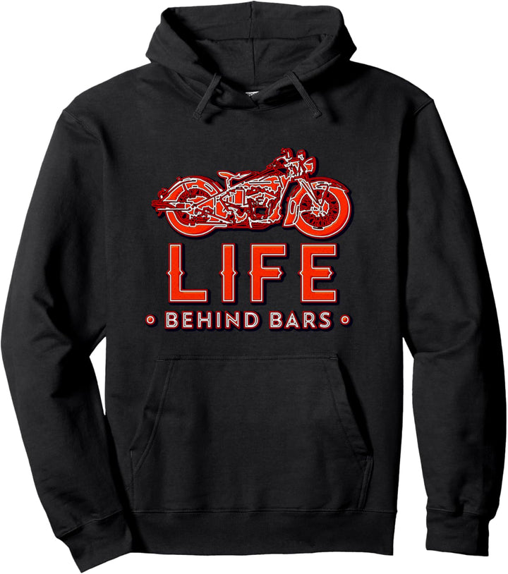 Leben hinter Gittern Motorrad Biker Pullover Hoodie