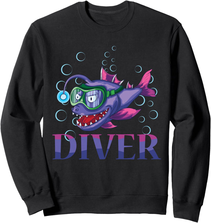 DIVER Taucherfisch Sweatshirt