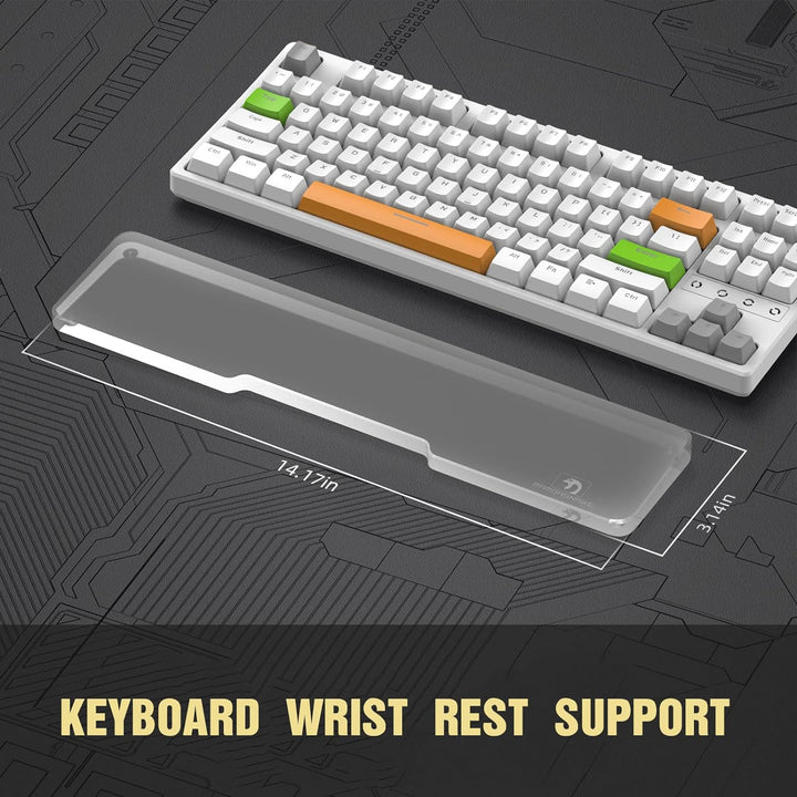 MAMBASNAKE Handgelenkauflage für Tastatur, Ergonomisches Tastaturpad aus Acryl für TKL 80% Tastatur