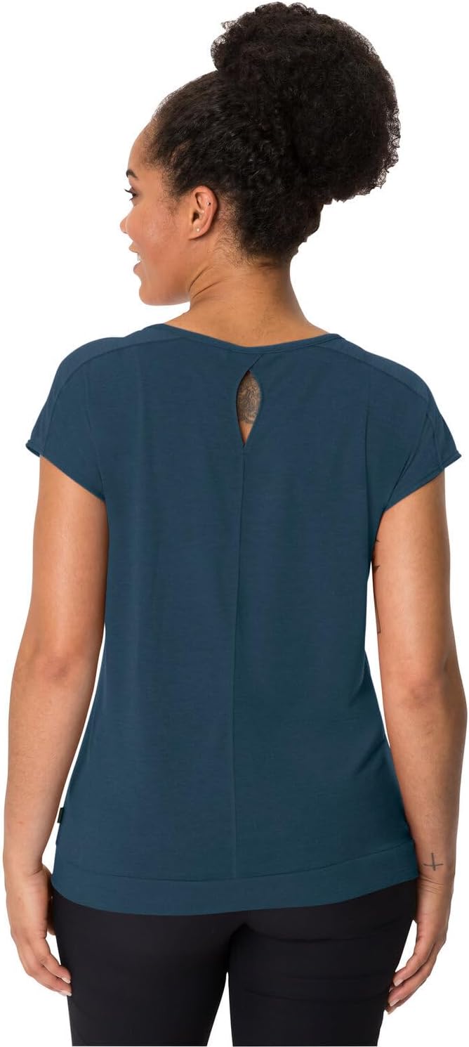 VAUDE Women's Skomer T-Shirt III - T-Shirt Damen 36 Dark Sea, 36 Dark Sea