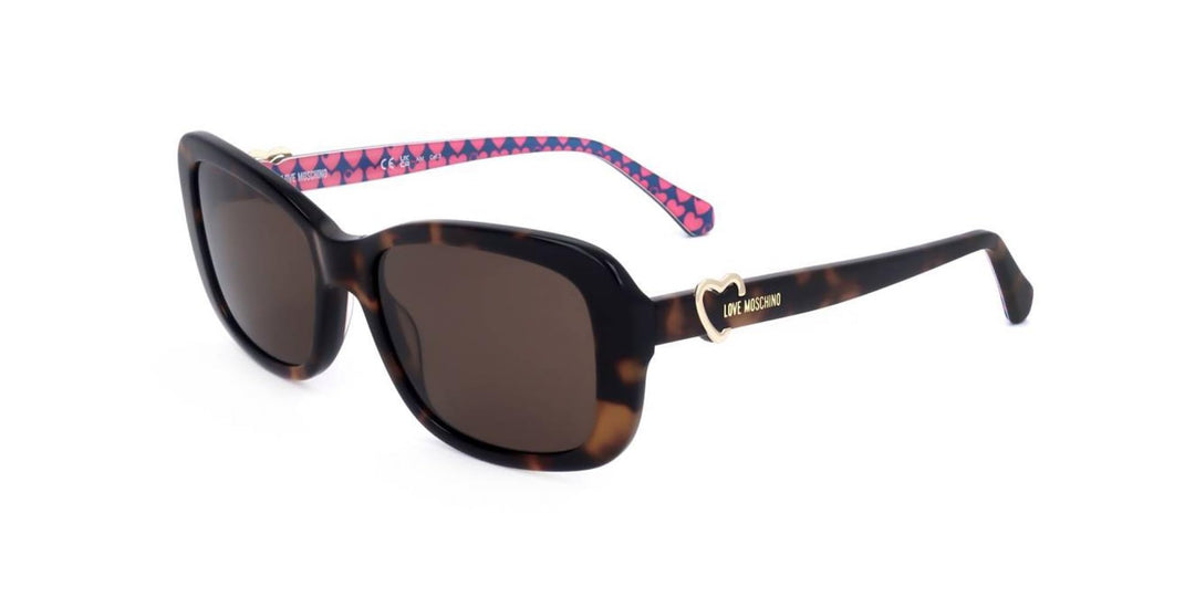 Moschino Love Unisex Mol060/s Sonnenbrille, 05L/70 Havana 2, 55