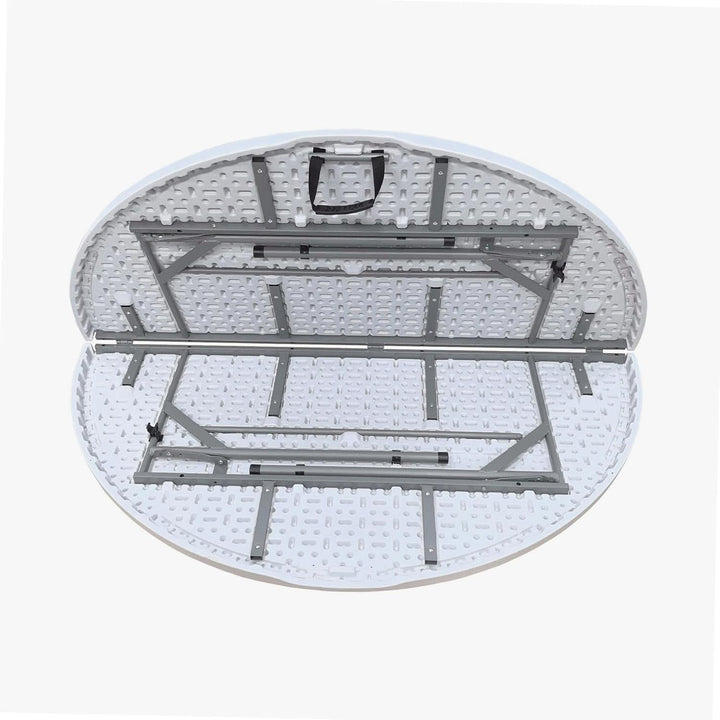 WERKA PRO Runder Klapptisch Ø150 x 74 cm weiss, weiss