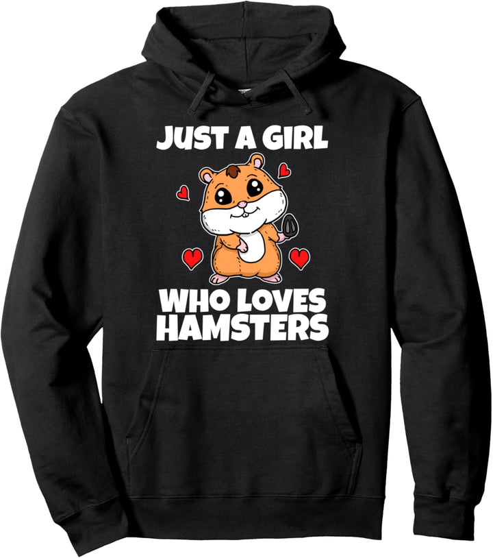 Just A Girl Who Loves Hamsters Lustiges Hamster Kostüm Pullover Hoodie