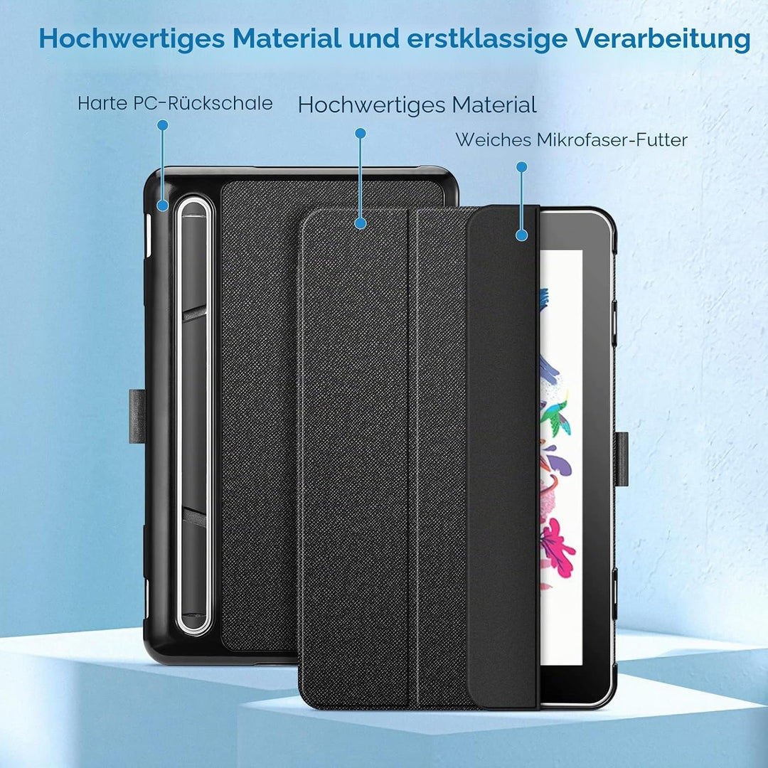 Fintie Hülle für Wacom One Creative Pen Display 13.3 Zoll, Trifold Stand Leichte SlimShell Schutzhül