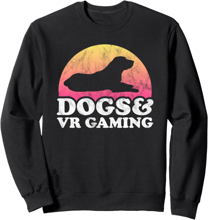 Dogs and VR Gaming Männer oder Frauen Hund Sweatshirt
