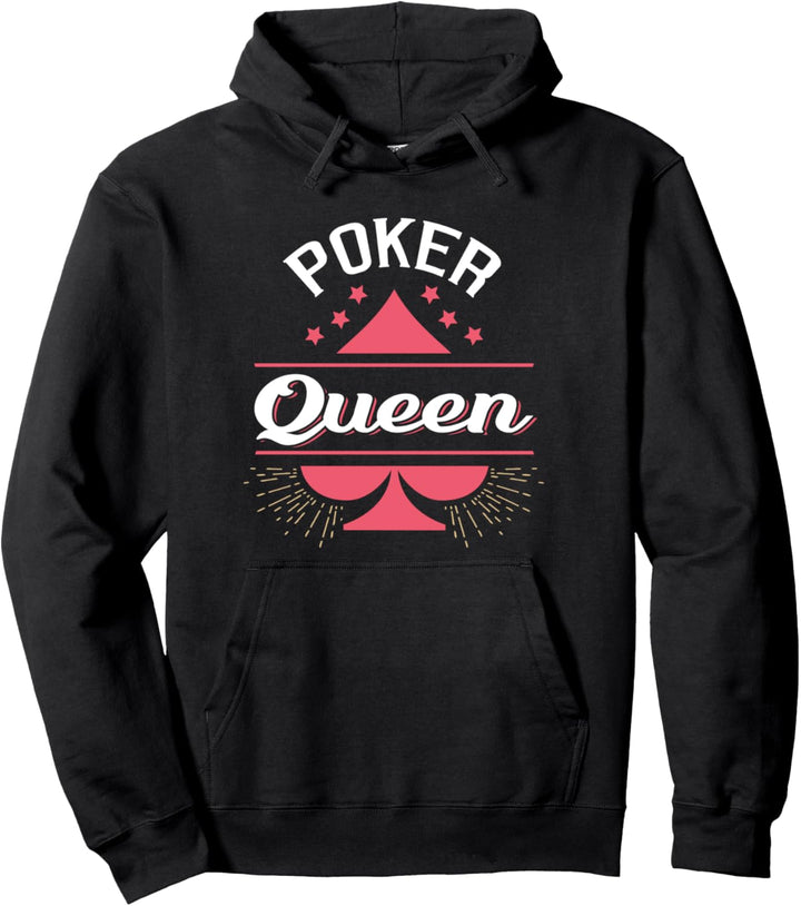 Poker Queen Shirt Queen of Spades Femal Poker Player Geschenk Pullover Hoodie