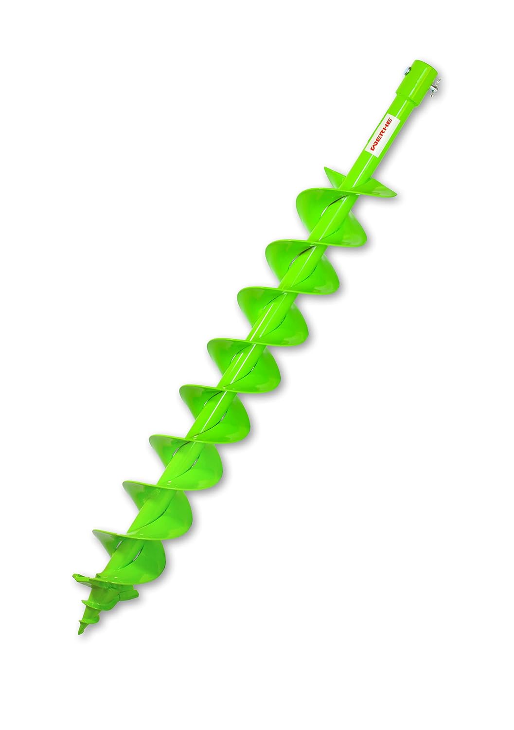 WERHE Doppelwendel Erdbohrer Ø80mm 80cm – Pfahlbohrer mit SDS Plus Adapter – Robust &amp; Präzise 80mm D