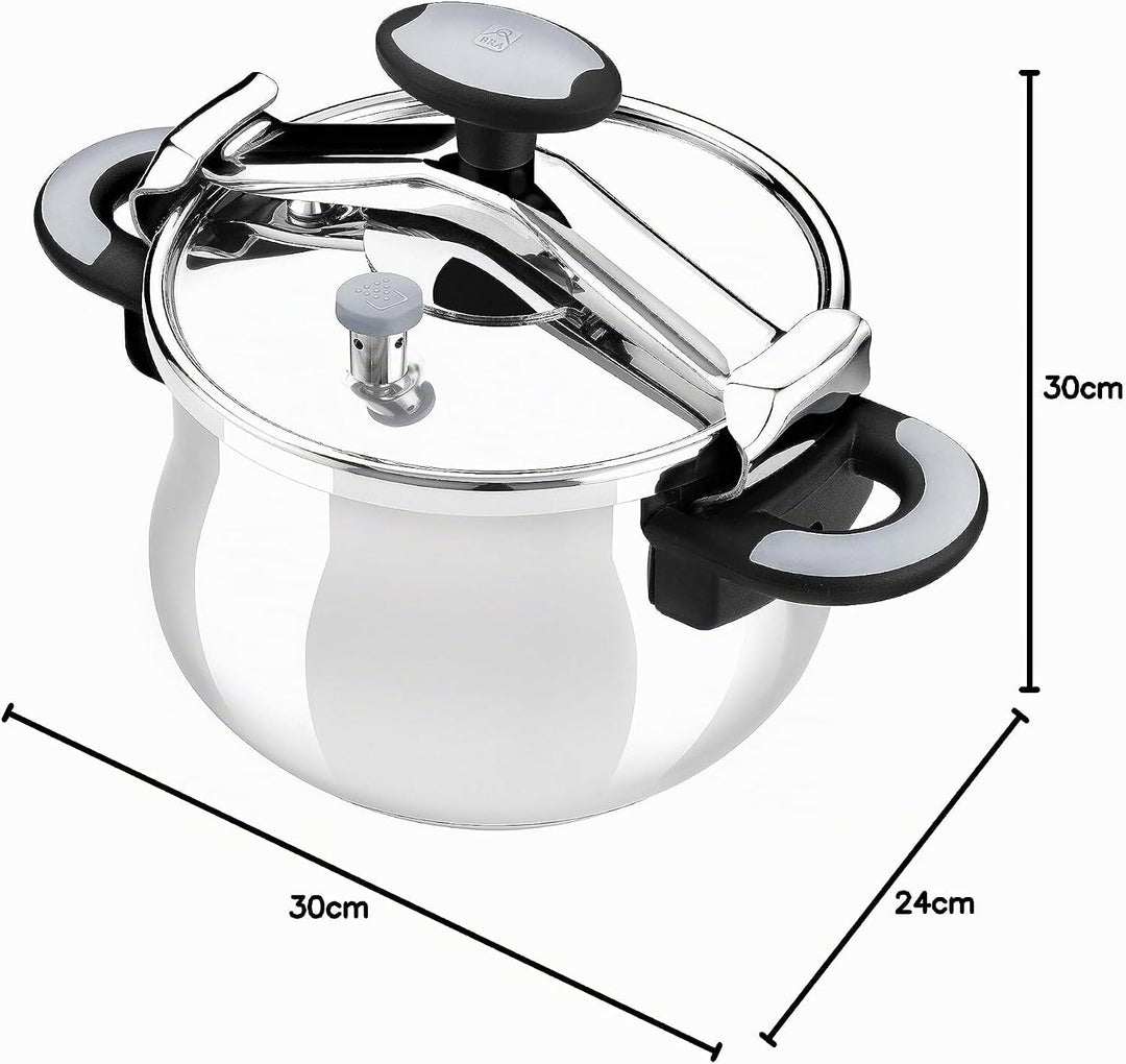 Bra New Star Druck-Schnellkochtopf, Griff, Edelstahl, Edelstahl, rostfrei, 11 litros