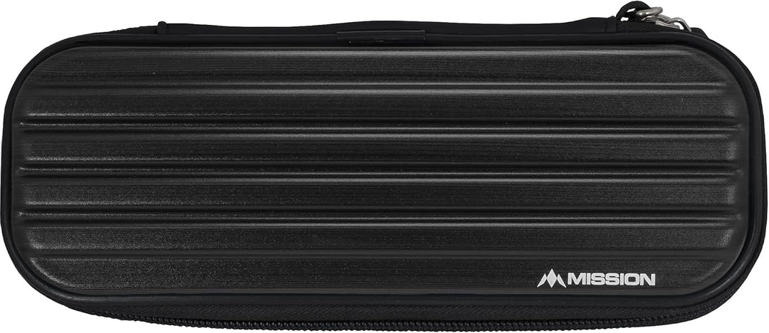 Mission Darts ABS-1 | Slimline Dartkoffer mit metallischem ABS Schwarz, Schwarz