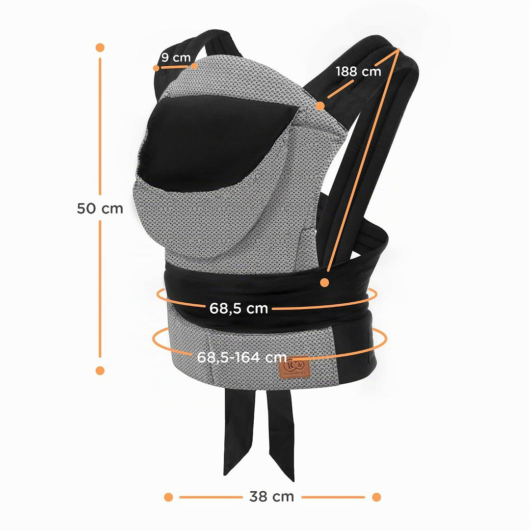 Kindekraft ADOREE Babytrage ab 3 Monate, Ergonomische Mei Tei, Verstellbare, 2 Tragemöglichkeiten: B