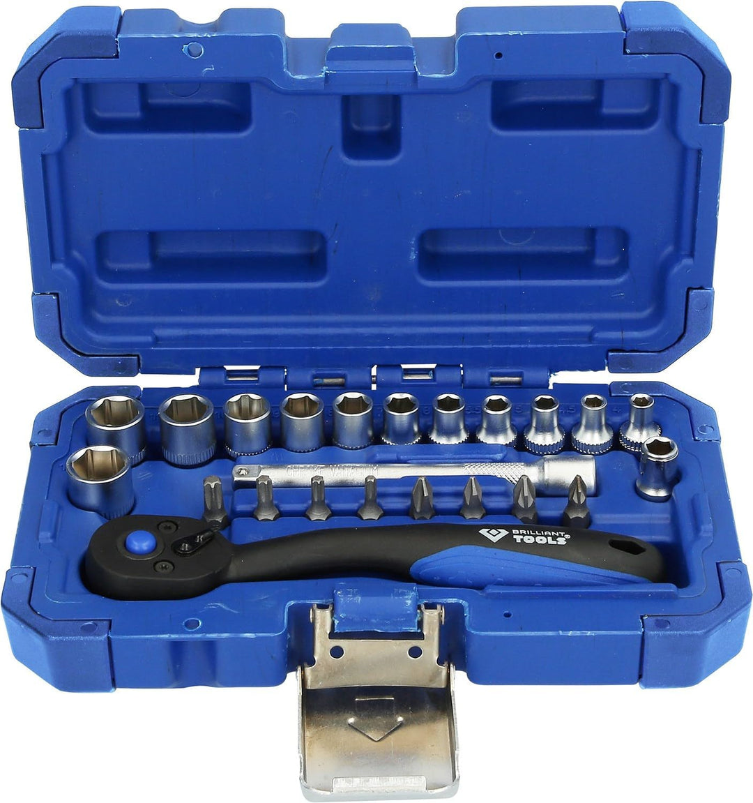 BRILLIANT TOOLS BT020023 1/4" Steckschlüssel-Satz, 23-tlg [Powered by KS TOOLS] 23-tlg., 23-tlg.