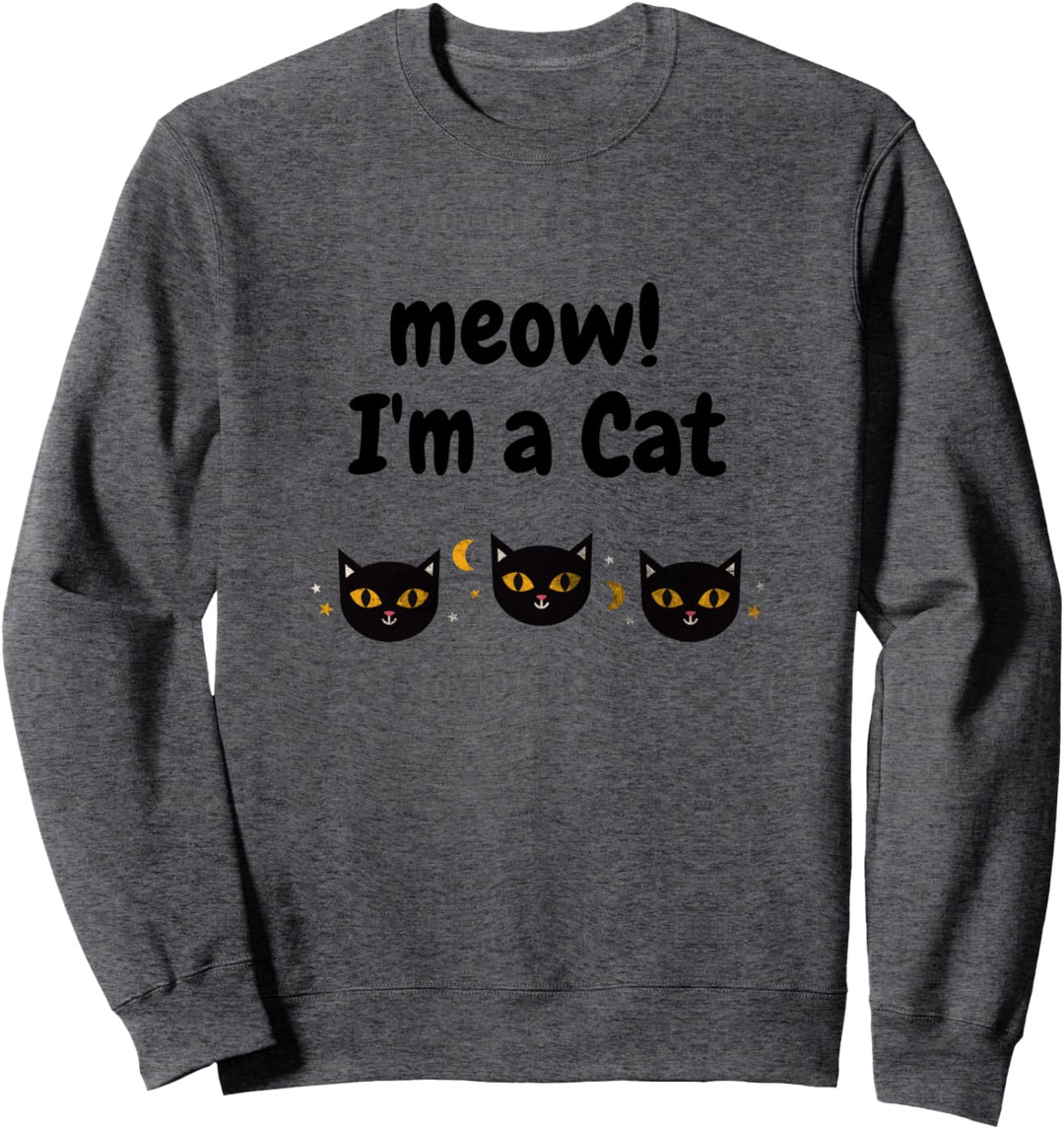 Halloween Kostüm Herbst Geschenk Miau Ich bin eine Katze Sweatshirt