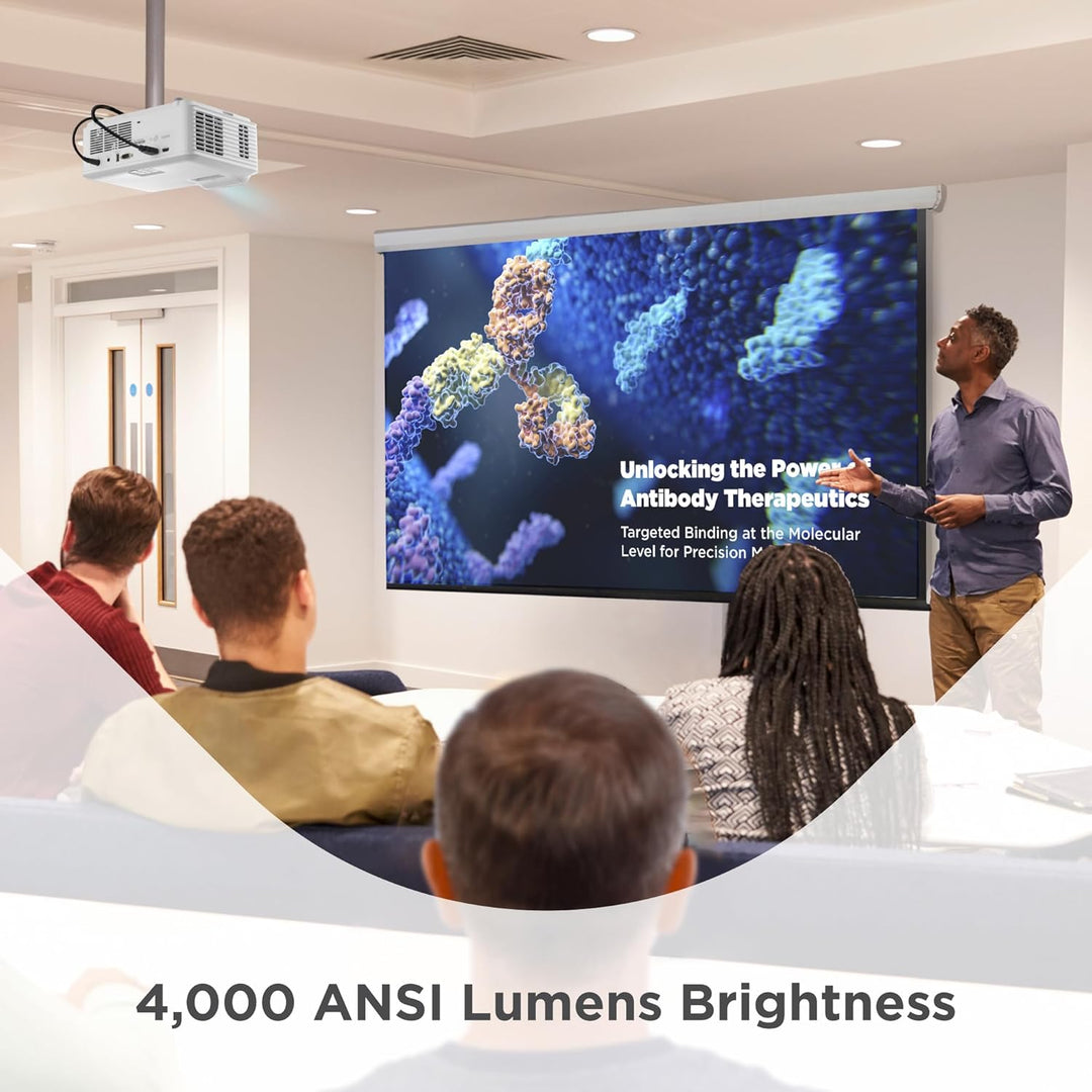 ViewSonic T400HD Laser Beamer, 4000 ANSI Lumen, Full HD 1080p, HDR/HLG und 4K Input Support, Kontras