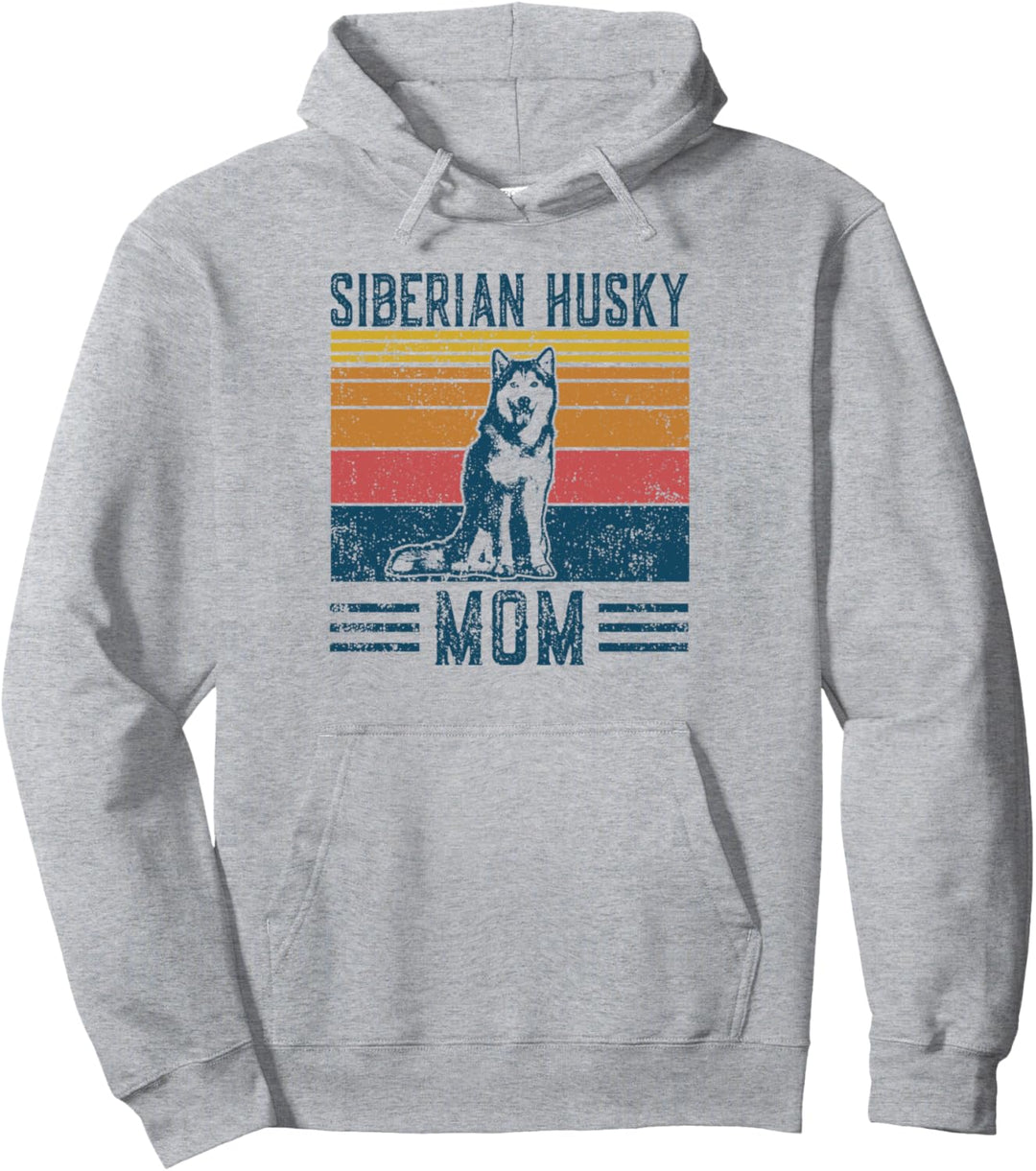 Sibirischer Husky Mom - Vintage Sibirian Husky Mom Pullover Hoodie