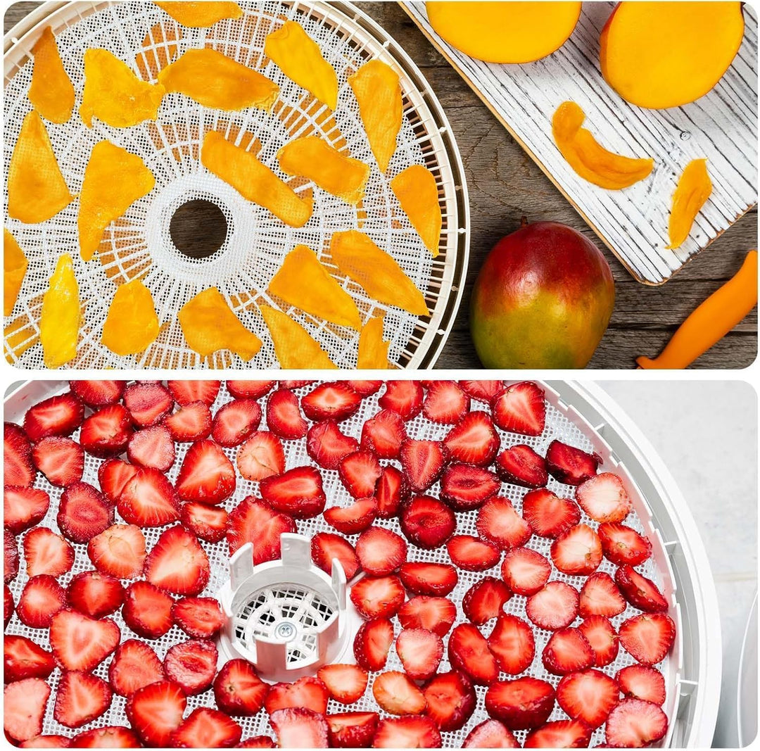 Runde Obst-Dörrschalen, Silikon-Dörrblätter Einfach zu Verwendende, Wiederverwendbare Dörrblätter Le
