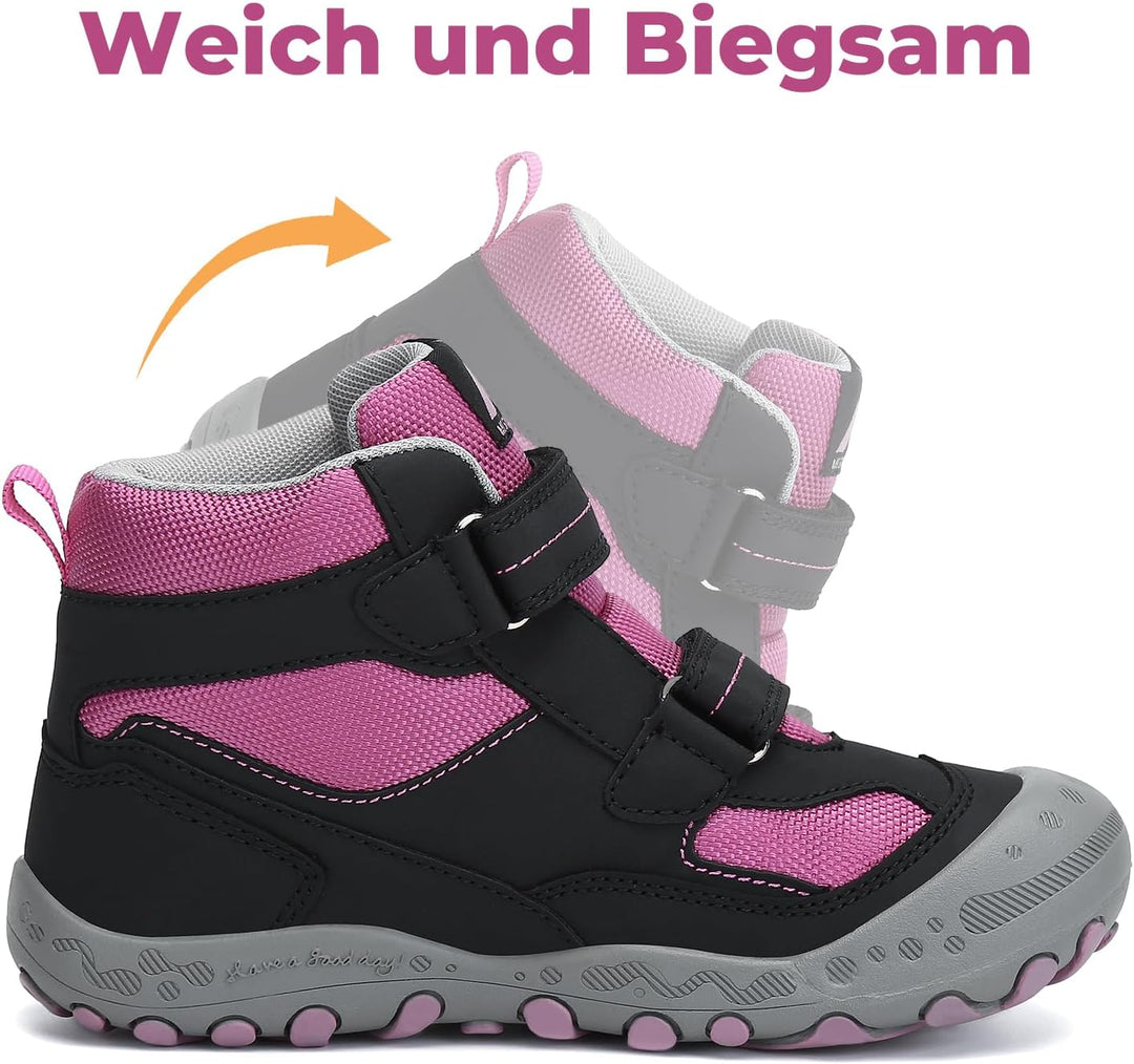 Mishansha Kinder Wanderschuhe Trekking Wanderstiefel Outdoor Trekkingschuhe 27 EU Erikaviolett, 27 E