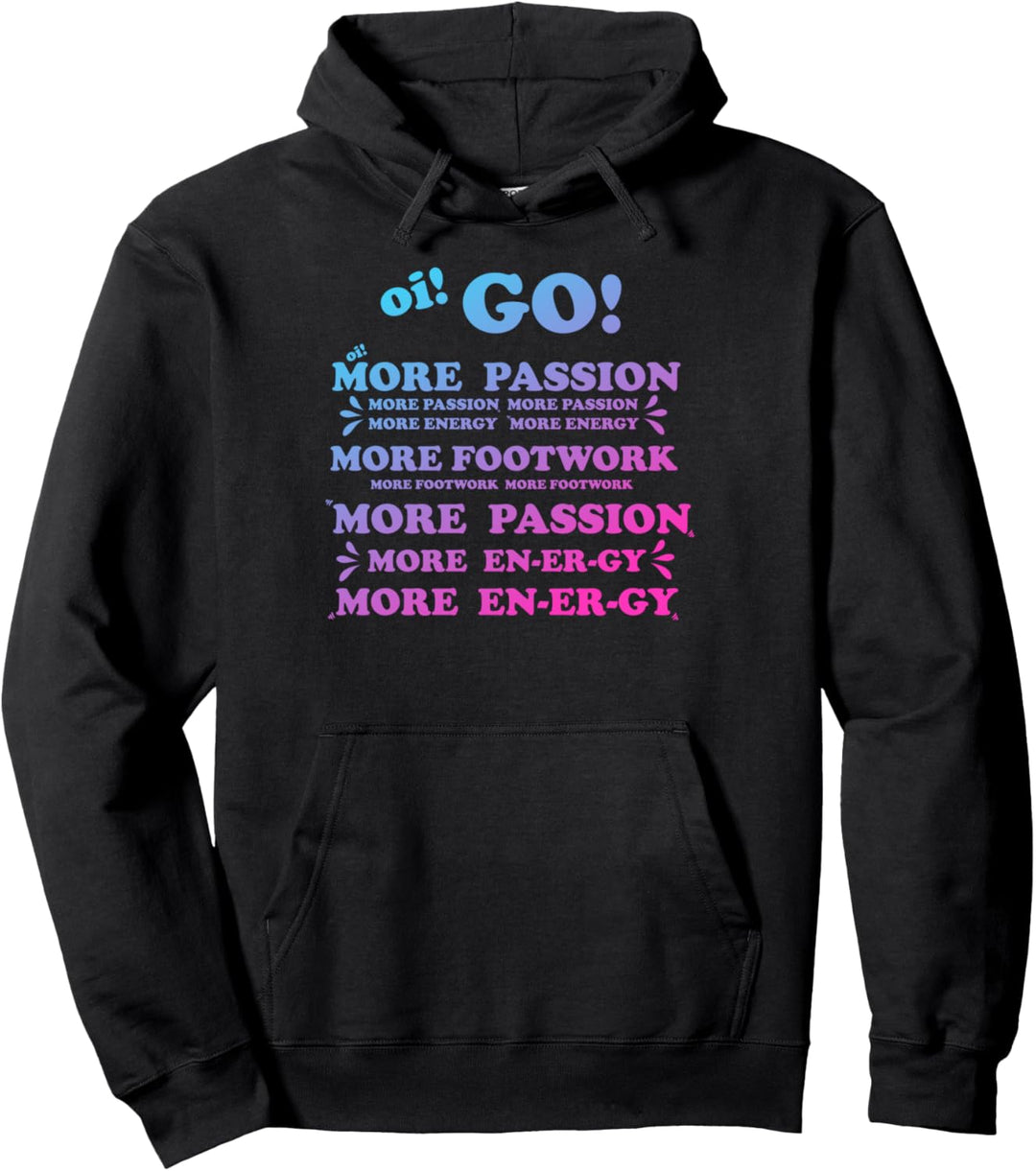More Passion Footwork Energy Design Pullover Hoodie