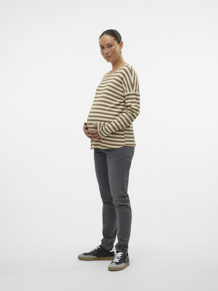 MAMALICIOUS Damen MLLOLA Slim Grey Jeans A. NOOS Hose 29W / 34L Grau (Grey Denim Grey Denim), 29W /