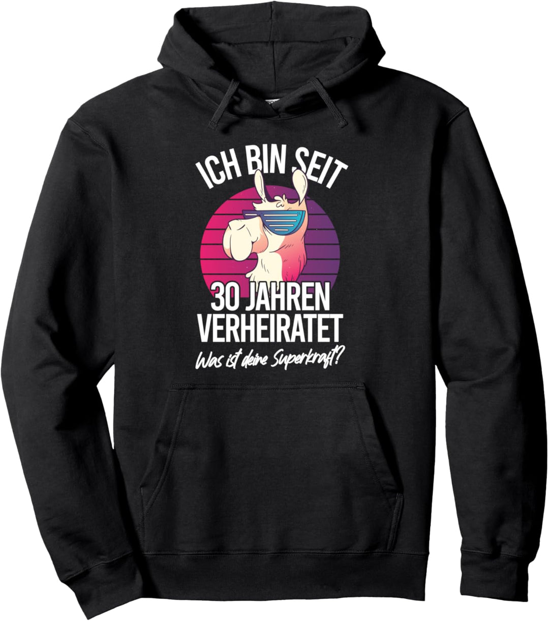 30 Jahre Verheiratet Perlenhochzeit 30 Hochzeitstag Pullover Hoodie