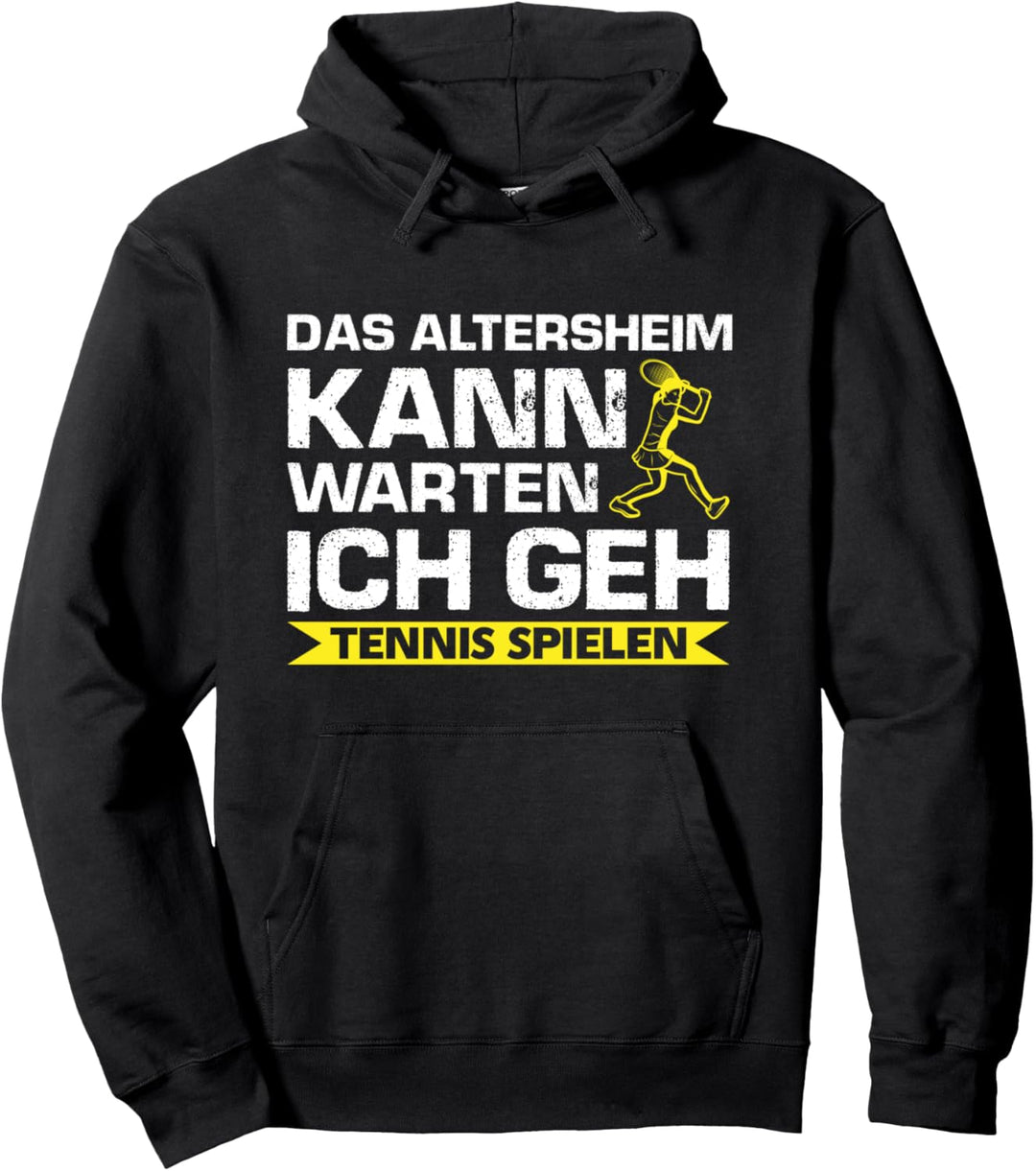 Tennis Tennisschläger Tennisspieler Pullover Hoodie