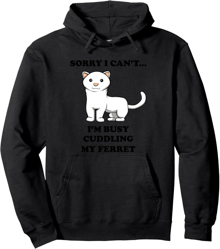 Frettchen Knuddeln Netter Nager Nagetier Pullover Hoodie