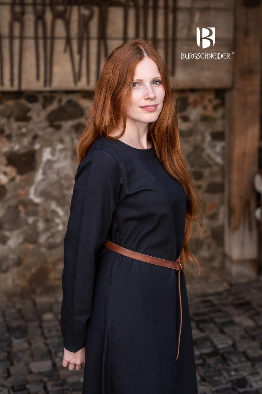 Burgschneider Mittelalter Unterkleid Freya - Schwarz L, M