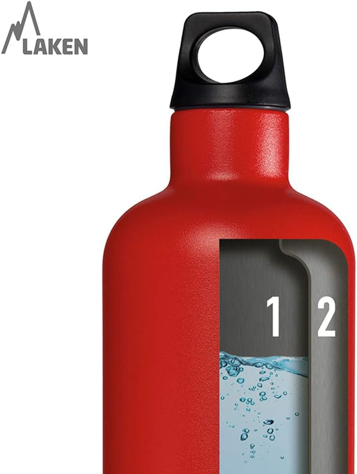 Laken Trinkflasche Futura Schmal 350 ml Weiss, 350 ml Weiß