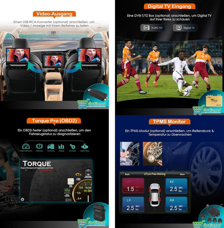 Erisin 7 Zoll 8-Kern 4GB RAM+64GB ROM Android 14 Autoradio mit GPS Navi für BMW E46 3er 318d 320 325