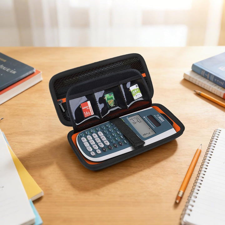 BOVKE Hard PU Graphing Calculator Carrying Case für Texas Instruments TI-30XS Multiview/TI-34 Multiv